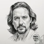 A watercolor portrait of jeff “the dude” lebo… – tattoo sketch (№1751344461_0, 01.07.2025 04:34) — tattoovalue.net
