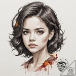 A neo-traditional portrait of the main charac… – tattoo sketch (№1751345098_0, 01.07.2025 04:44) — tattoovalue.net