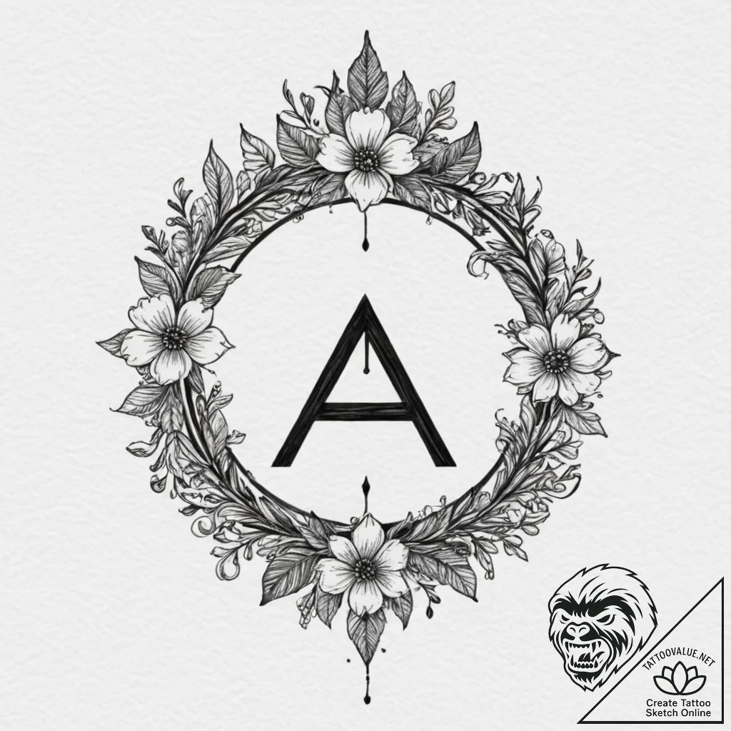 The anarchy symbol (is there, but can be styl... - tattoo sketch (№1751345421_0, 01.07.2025 04:50) — tattoovalue.net