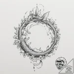A sketch of tinkerbell, leaving a trail of pi… – tattoo sketch (№1751346301_0, 01.07.2025 05:05) — tattoovalue.net