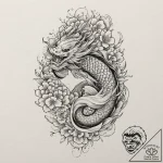 Elder, tattoo drawing outline, aesthetically… – tattoo sketch (№1751346936_0, 01.07.2025 05:15) — tattoovalue.net