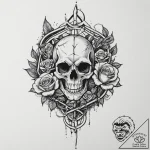 Bacteriophage, tattoo flash sheet design, bol… – tattoo sketch (№1751347897_0, 01.07.2025 05:31) — tattoovalue.net