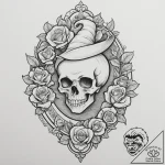 A minimalist tattoo of the magic lamp from al… – tattoo sketch (№1751348132_0, 01.07.2025 05:35) — tattoovalue.net