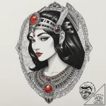 Cleopatra, tattoo flash sheet design, clean l… – tattoo sketch (№1751348758_0, 01.07.2025 05:45) — tattoovalue.net
