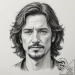 A graphic novel style portrait of sirius blac… – tattoo sketch (№1751348916_0, 01.07.2025 05:48) — tattoovalue.net