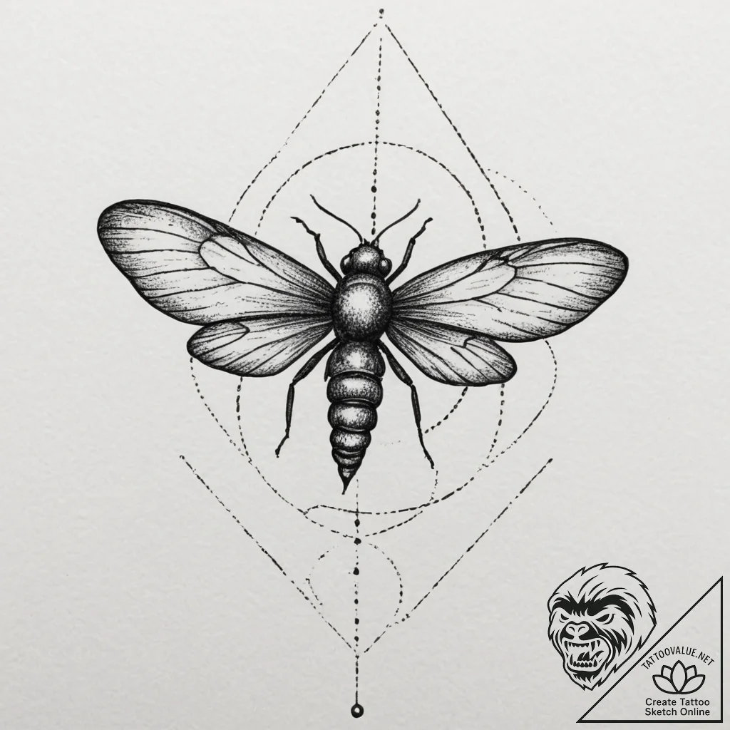 A linework tattoo of the firefly symbol from... - tattoo sketch (№1751349566_0, 01.07.2025 05:59) — tattoovalue.net