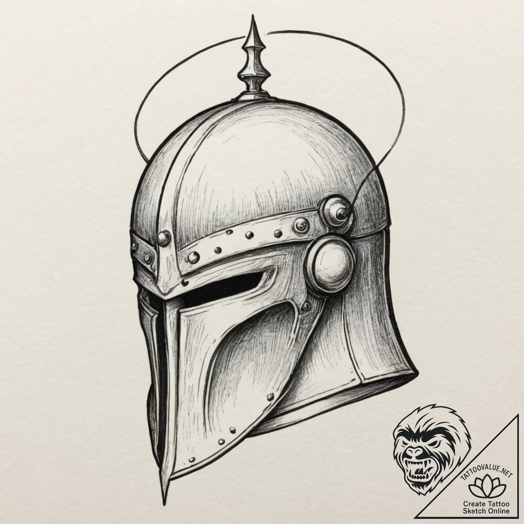 A neo-traditional tattoo of the nilfgaardian... - tattoo sketch (№1751349723_0, 01.07.2025 06:02) — tattoovalue.net