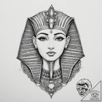 Egyptian sarcophagus, tattoo drawing outline,… – tattoo sketch (№1751350046_0, 01.07.2025 06:07) — tattoovalue.net