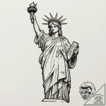 Statue of liberty, tattoo flash sheet design,… – tattoo sketch (№1751350526_0, 01.07.2025 06:15) — tattoovalue.net