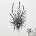 A watercolor sketch of a city overgrown with… – tattoo sketch (№1751350730_0, 01.07.2025 06:18) — tattoovalue.net