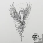 Sirin (mythical bird-woman), tattoo flash she… – tattoo sketch (№1751350809_0, 01.07.2025 06:20) — tattoovalue.net