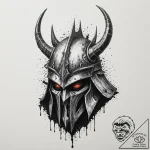 A trash polka design of the witch-king of ang… – tattoo sketch (№1751351363_0, 01.07.2025 06:29) — tattoovalue.net