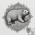 Tardigrade (water bear), tattoo flash sheet d… – tattoo sketch (№1751352170_0, 01.07.2025 06:42) — tattoovalue.net