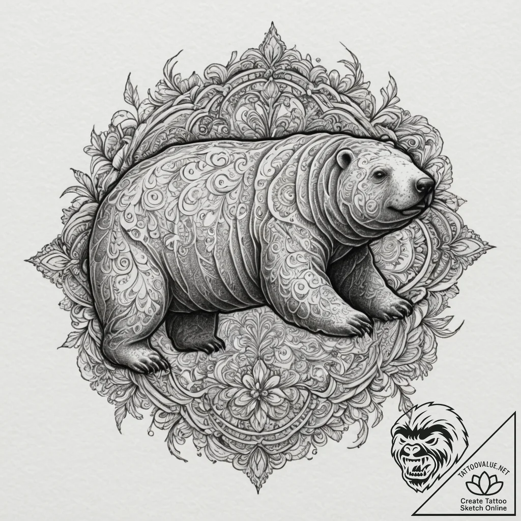 Tardigrade (water bear), tattoo flash sheet d... - tattoo sketch (№1751352170_0, 01.07.2025 06:42) — tattoovalue.net
