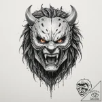 117. trash polka sketch of the predator’s unm… – tattoo sketch (№1751352336_0, 01.07.2025 06:45) — tattoovalue.net
