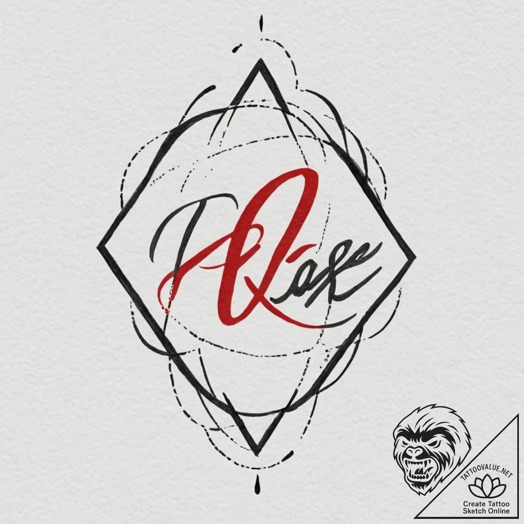 A minimalist tattoo of the "believe" sign fro... - tattoo sketch (№1751354412_0, 01.07.2025 07:20) — tattoovalue.net