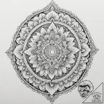 Black hole, tattoo drawing outline, geometric… – tattoo sketch (№1751354490_0, 01.07.2025 07:21) — tattoovalue.net