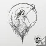 Scythe, tattoo sketch design, linework tattoo… – tattoo sketch (№1751354568_0, 01.07.2025 07:22) — tattoovalue.net