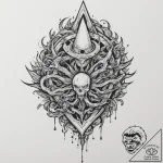 фильмы ужасов 70-х и 80-х (slasher & supernat… – tattoo sketch (№1751356179_0, 01.07.2025 07:49) — tattoovalue.net