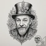 Leprechaun, ink illustration for tattoo, high… – tattoo sketch (№1751357558_0, 01.07.2025 08:12) — tattoovalue.net