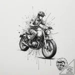138. (akira) trash polka tattoo of kaneda on… – tattoo sketch (№1751357637_0, 01.07.2025 08:13) — tattoovalue.net