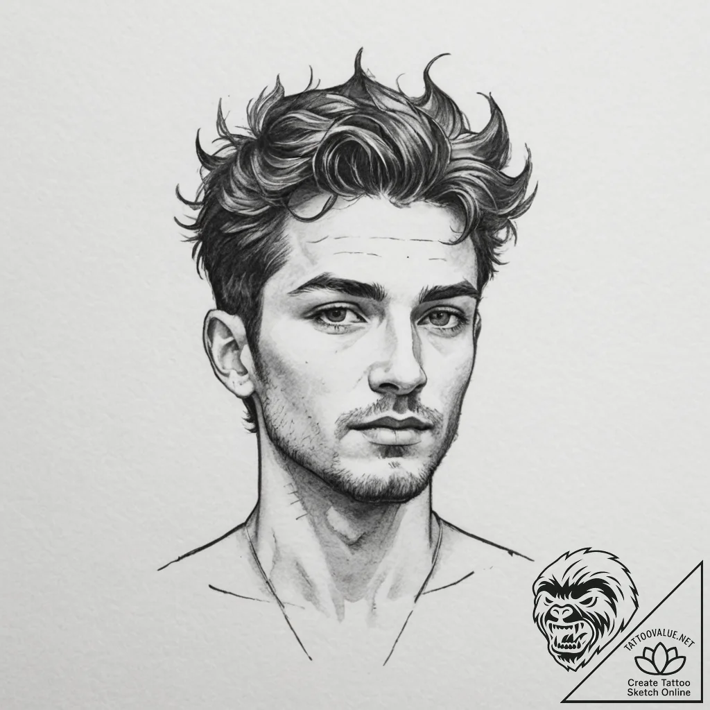 A sketch of pan, the god of the wild., concep... - tattoo sketch (№1751357794_0, 01.07.2025 08:16) — tattoovalue.net