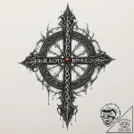 The hunter’s mark from bloodborne, concept ar… – tattoo sketch (№1751358514_0, 01.07.2025 08:28) — tattoovalue.net