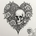 A watercolor sketch of the heart of the unive… – tattoo sketch (№1751358593_0, 01.07.2025 08:29) — tattoovalue.net