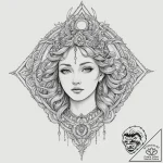 Mythology, folklore & fantasy, artistic tatto… – tattoo sketch (№1751360611_0, 01.07.2025 09:03) — tattoovalue.net