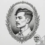 Straight razor, tattoo line art, old school t… – tattoo sketch (№1751361217_0, 01.07.2025 09:13) — tattoovalue.net