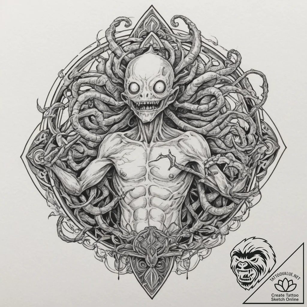 A sketch of the boiler man, kamaji, with his... - tattoo sketch (№1751361670_0, 01.07.2025 09:21) — tattoovalue.net
