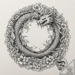 A vinyl record, artistic tattoo sketch, on wh… – tattoo sketch (№1751362428_0, 01.07.2025 09:33) — tattoovalue.net