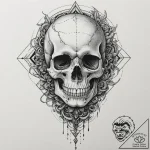 A linework tattoo of the t-800 endoskeleton s… – tattoo sketch (№1751363331_0, 01.07.2025 09:48) — tattoovalue.net