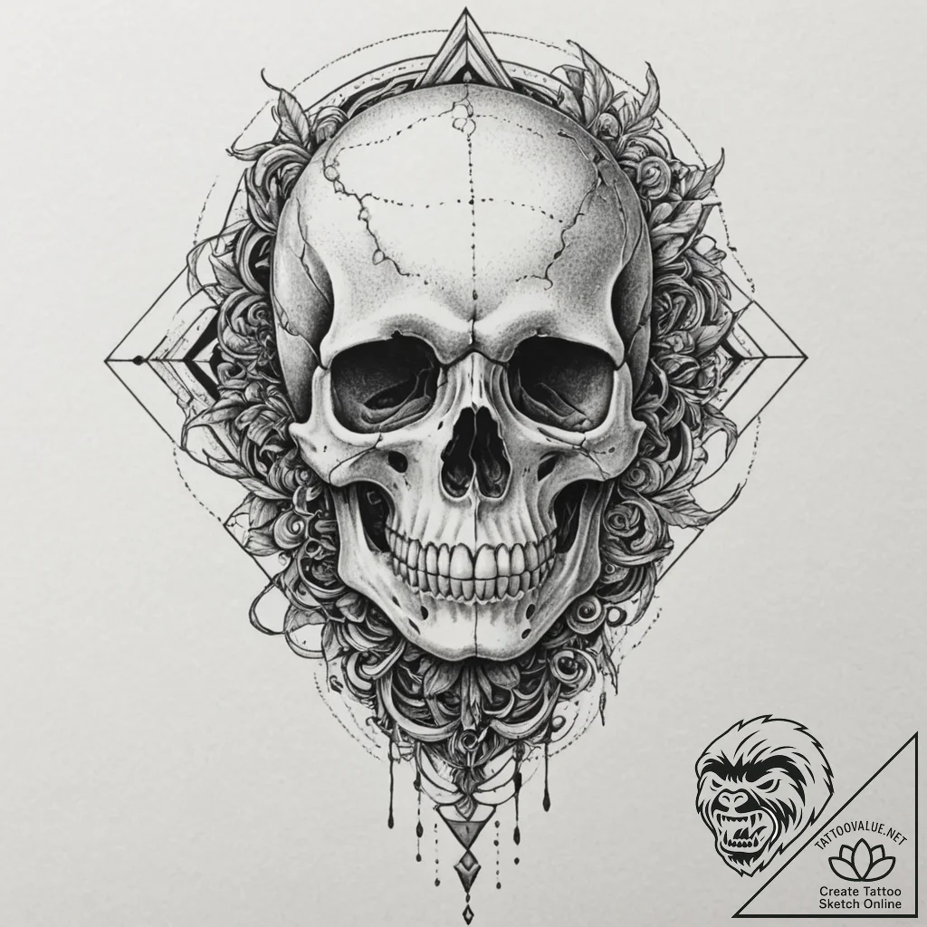 A linework tattoo of the t-800 endoskeleton s... - tattoo sketch (№1751363331_0, 01.07.2025 09:48) — tattoovalue.net