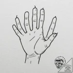 A graphic novel panel of the “they’re heeeere… – tattoo sketch (№1751364481_0, 01.07.2025 10:08) — tattoovalue.net