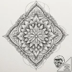 Engraving, ink illustration for tattoo, dotwo… – tattoo sketch (№1751365895_0, 01.07.2025 10:31) — tattoovalue.net