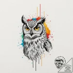 A linework tattoo of the phrase “the owls are… – tattoo sketch (№1751367149_0, 01.07.2025 10:52) — tattoovalue.net