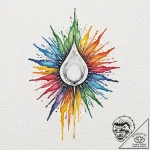 A minimalist tattoo of the “lumos” spell, wit… – tattoo sketch (№1751367856_0, 01.07.2025 11:04) — tattoovalue.net