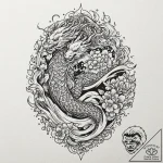 A graphic novel panel of the “they’re heeeere… – tattoo sketch (№1751367936_0, 01.07.2025 11:05) — tattoovalue.net