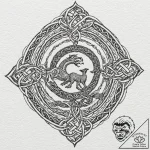 A celtic knotwork animal, concept art for tat… – tattoo sketch (№1751369352_0, 01.07.2025 11:29) — tattoovalue.net