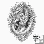 A sketch of a fremen warrior in a stillsuit,… – tattoo sketch (№1751370216_0, 01.07.2025 11:43) — tattoovalue.net