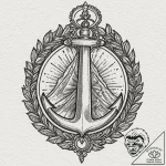 Epaulet, concept art for tattoo, old school t… – tattoo sketch (№1751370294_0, 01.07.2025 11:44) — tattoovalue.net