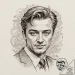 A graphic novel portrait of marcello mastroia… – tattoo sketch (№1751372099_0, 01.07.2025 12:14) — tattoovalue.net
