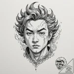 A graphic novel panel of tetsuo’s mutation fr… – tattoo sketch (№1751372184_0, 01.07.2025 12:16) — tattoovalue.net