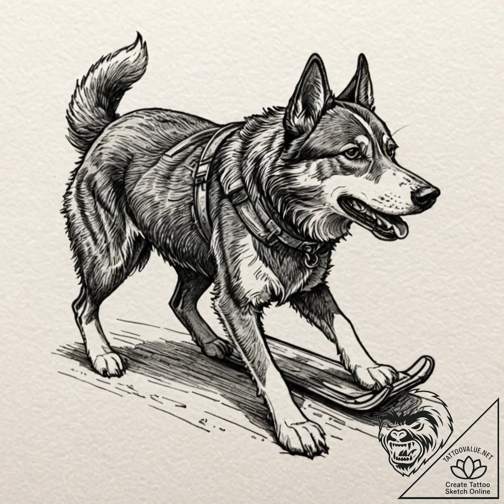 A horrifying graphic novel style tattoo of th... - tattoo sketch (№1751373830_0, 01.07.2025 12:43) — tattoovalue.net