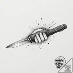 A minimalist tattoo of drax, “invisible”, jus… – tattoo sketch (№1751378592_0, 01.07.2025 14:03) — tattoovalue.net