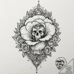 A venus flytrap closing, tattoo drawing outli… – tattoo sketch (№1751379851_0, 01.07.2025 14:24) — tattoovalue.net