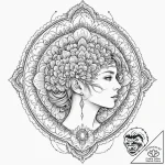 Human head with exposed holographic brain, ta… – tattoo sketch (№1751380289_0, 01.07.2025 14:31) — tattoovalue.net