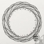 A brushstroke circle (enso), ink illustration… – tattoo sketch (№1751380445_0, 01.07.2025 14:34) — tattoovalue.net