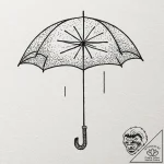 A sketch of number five from the umbrella aca… – tattoo sketch (№1751383827_0, 01.07.2025 15:30) — tattoovalue.net